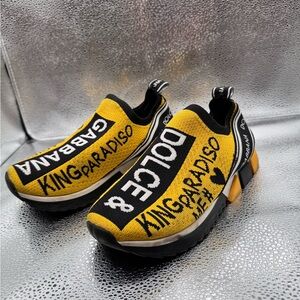 D&G Yellow Slip-On Sneakers